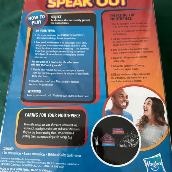 Hasbro,  NEW! Speak Out, a family party game , NEW, factory sealed game, - Picture 5 of 5